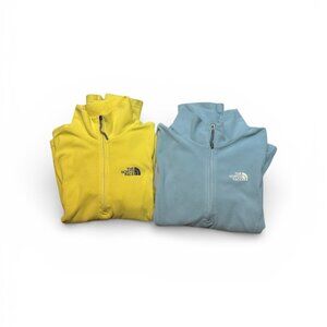 The North Face Yellow AND Blue Quarter Zips Children's M
